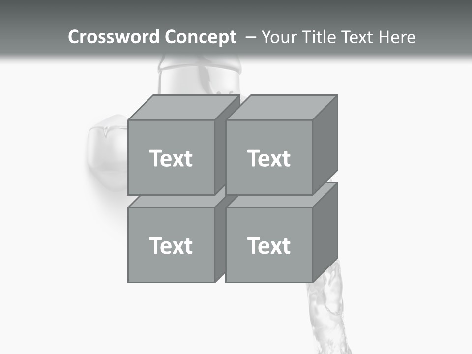 Shiny Metal Tap PowerPoint Template