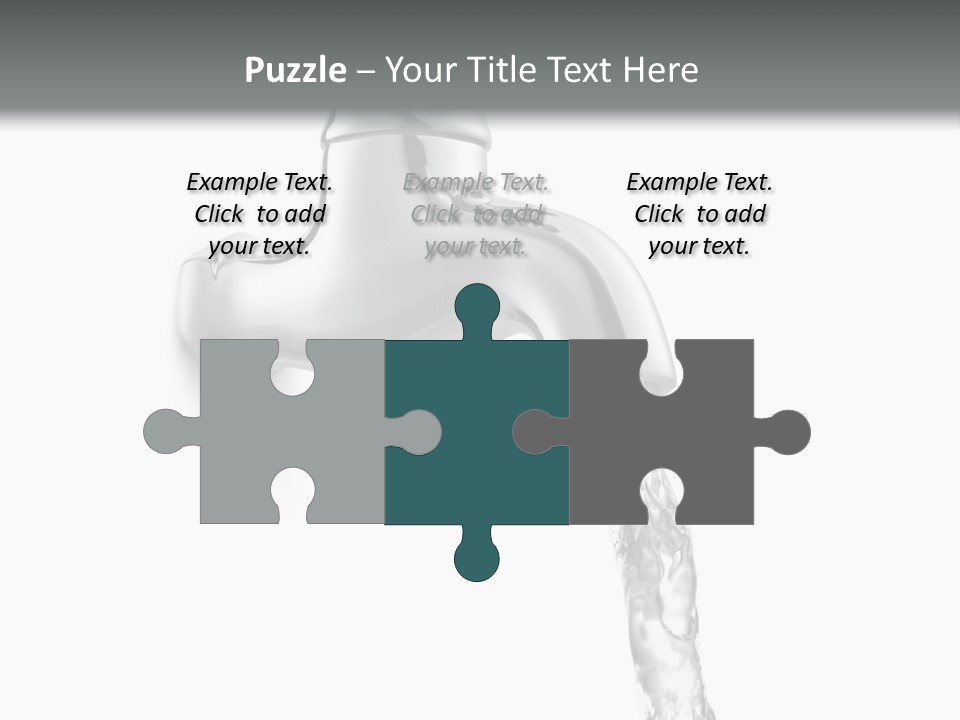 Shiny Metal Tap PowerPoint Template