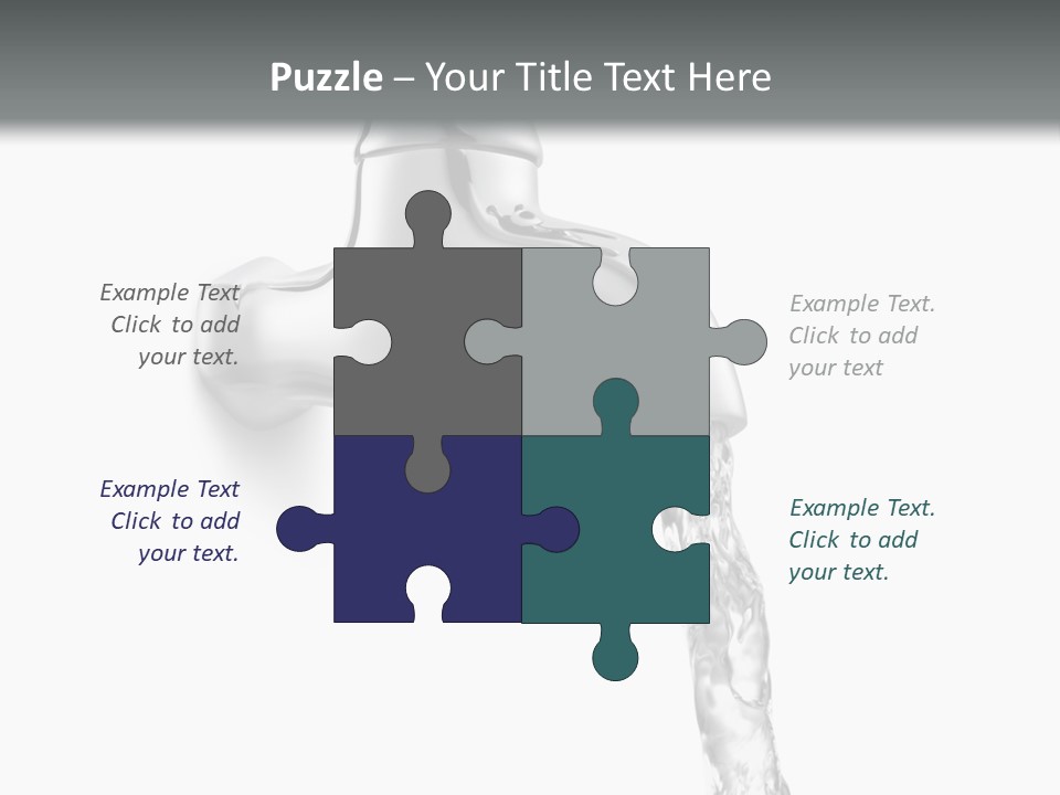 Shiny Metal Tap PowerPoint Template