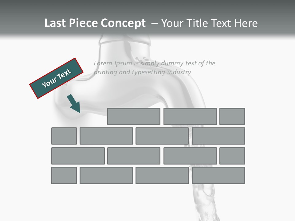 Shiny Metal Tap PowerPoint Template