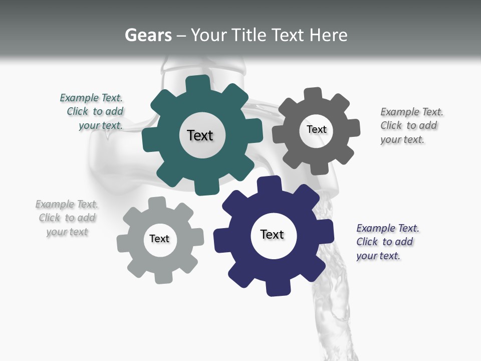 Shiny Metal Tap PowerPoint Template