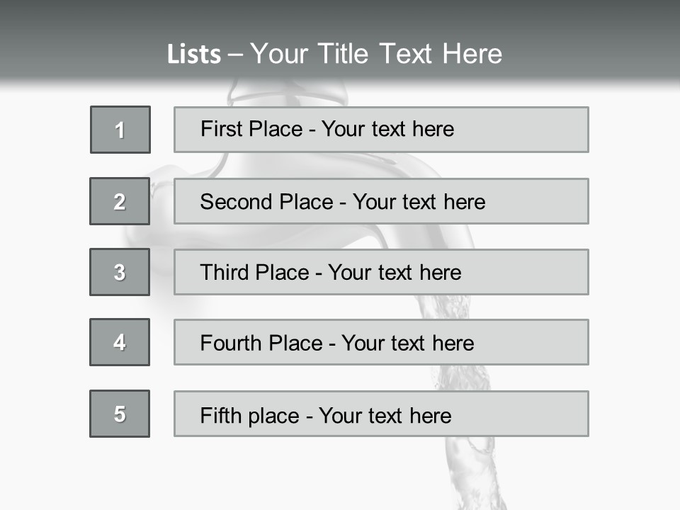 Shiny Metal Tap PowerPoint Template