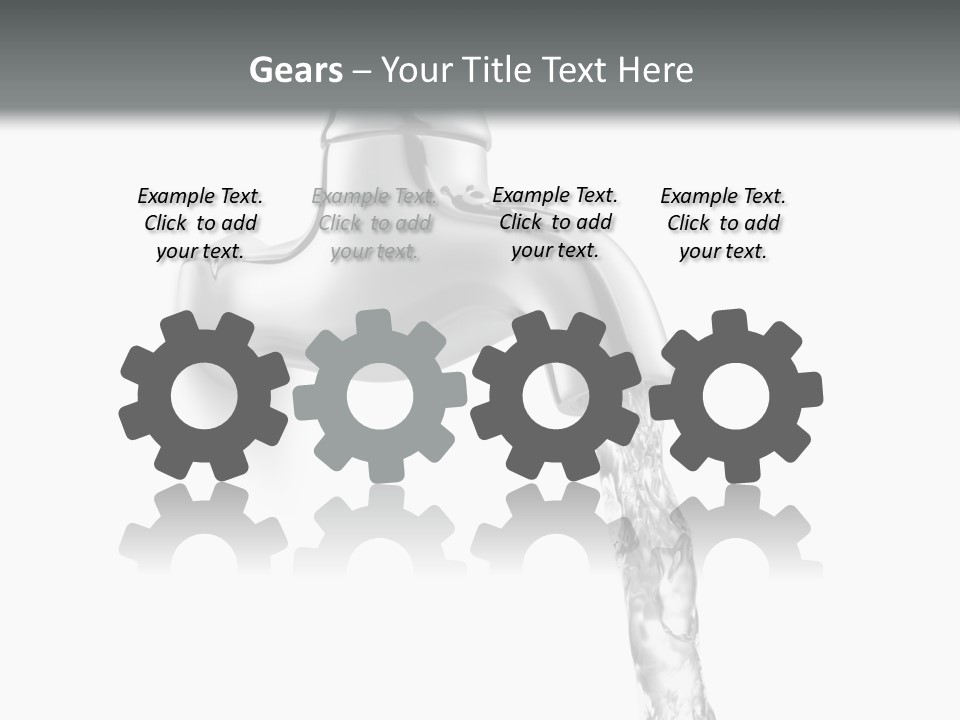 Shiny Metal Tap PowerPoint Template