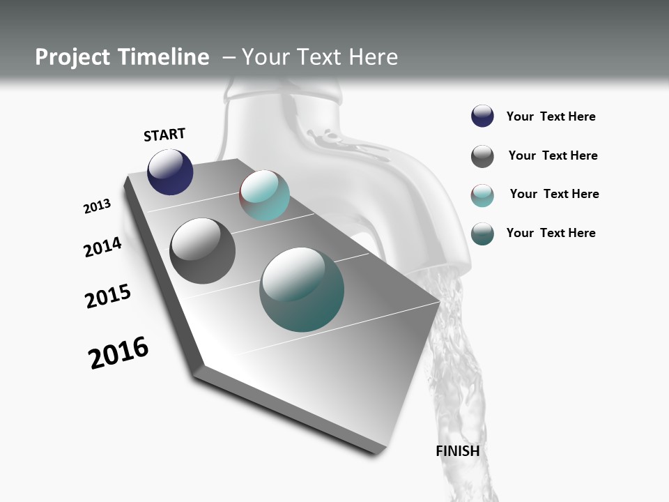Shiny Metal Tap PowerPoint Template