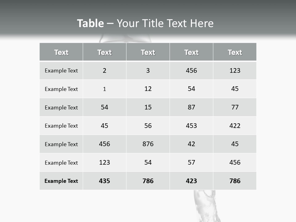 Shiny Metal Tap PowerPoint Template