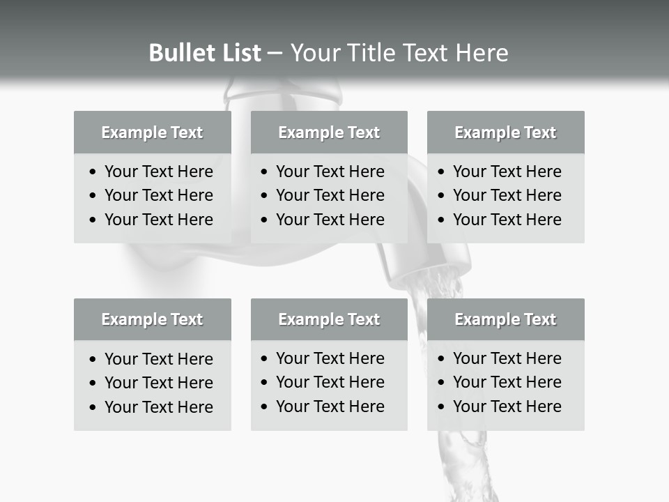 Shiny Metal Tap PowerPoint Template