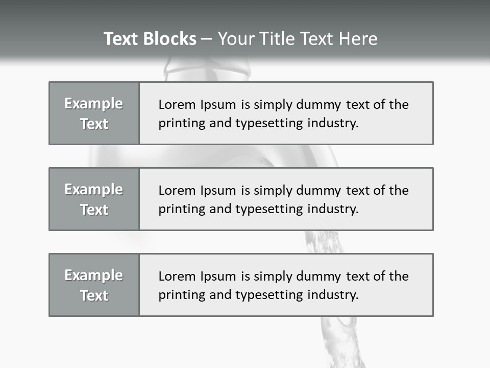 Shiny Metal Tap PowerPoint Template