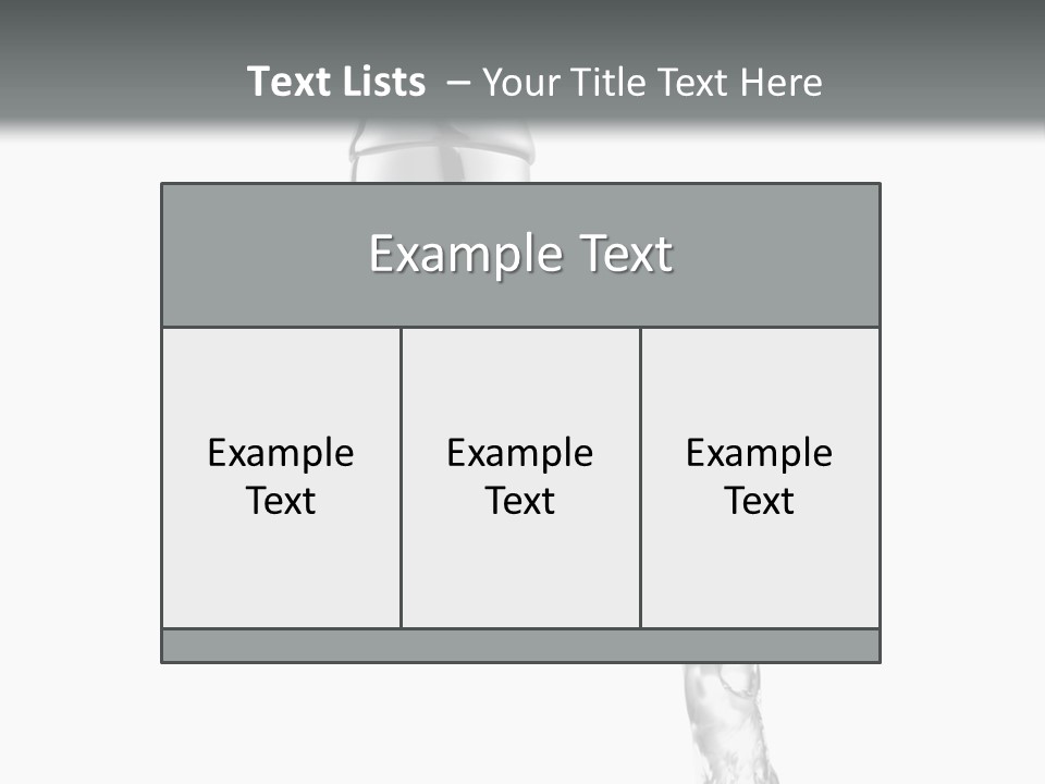 Shiny Metal Tap PowerPoint Template