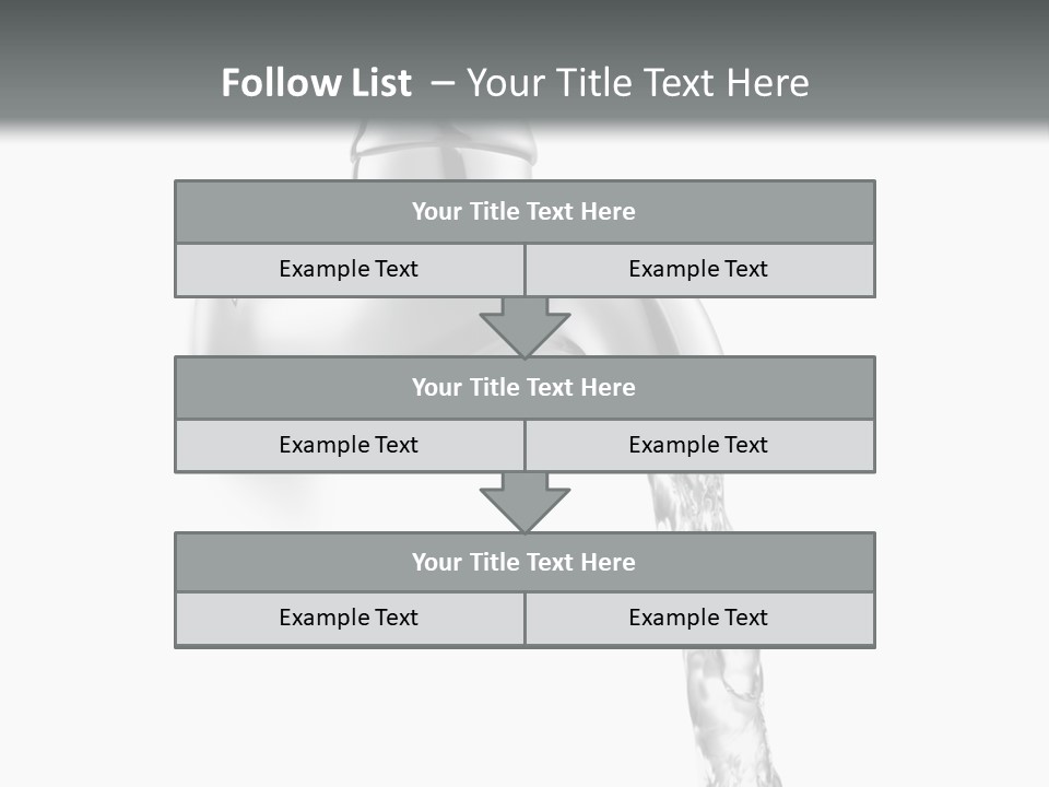 Shiny Metal Tap PowerPoint Template