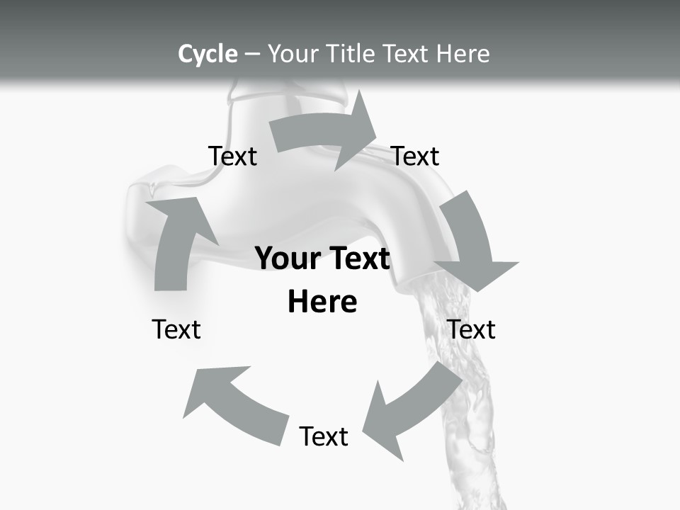 Shiny Metal Tap PowerPoint Template