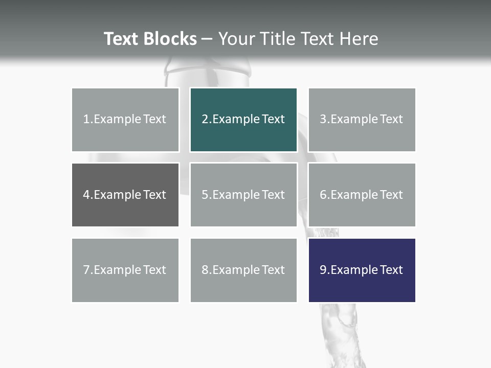 Shiny Metal Tap PowerPoint Template