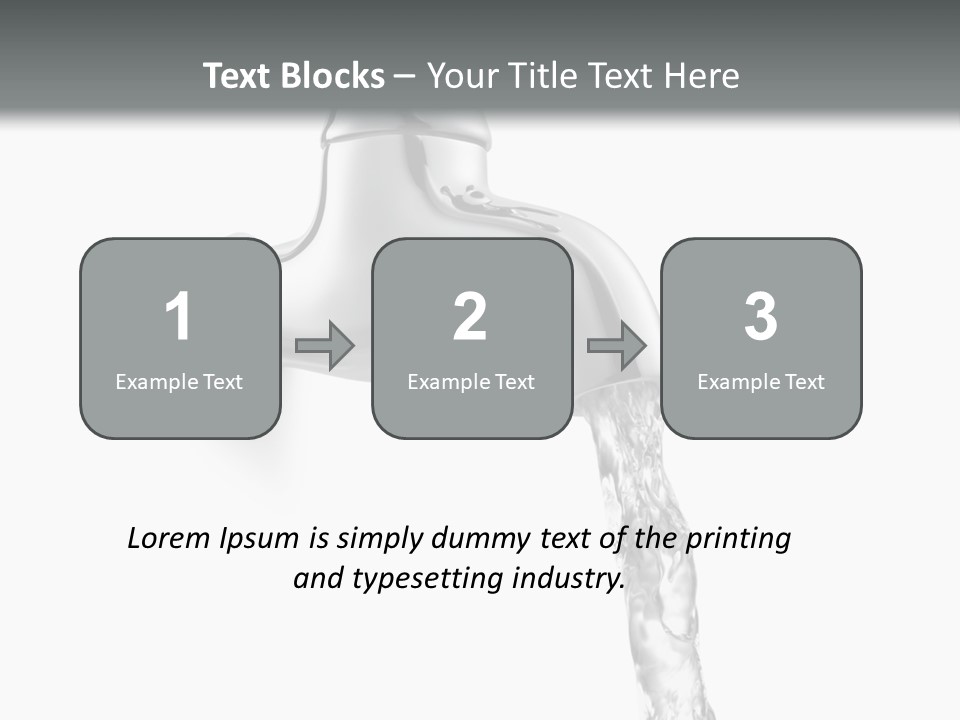 Shiny Metal Tap PowerPoint Template