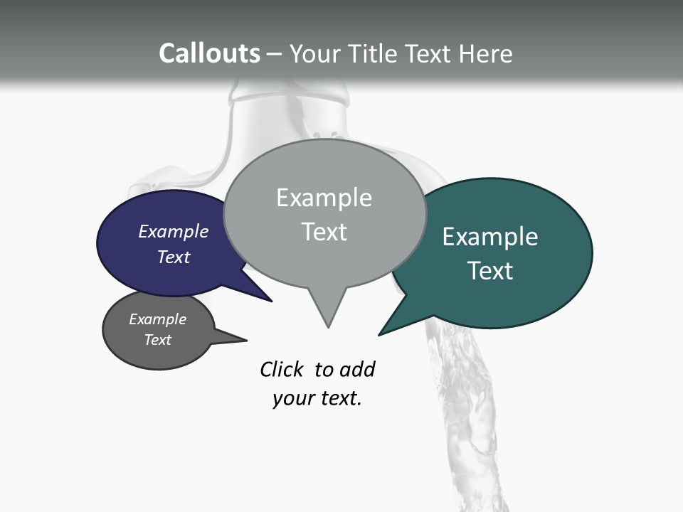 Shiny Metal Tap PowerPoint Template