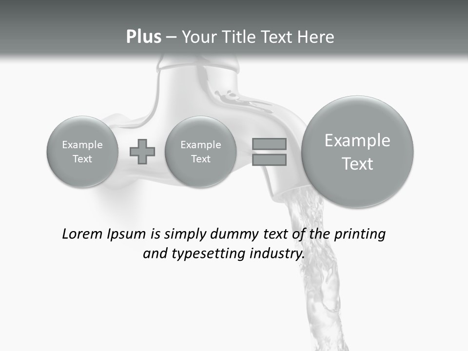 Shiny Metal Tap PowerPoint Template