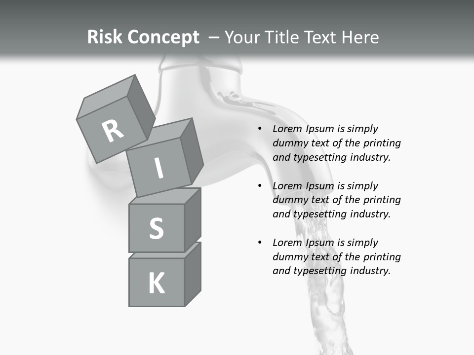 Shiny Metal Tap PowerPoint Template