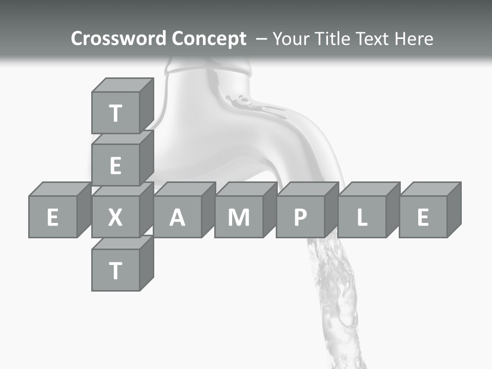Shiny Metal Tap PowerPoint Template