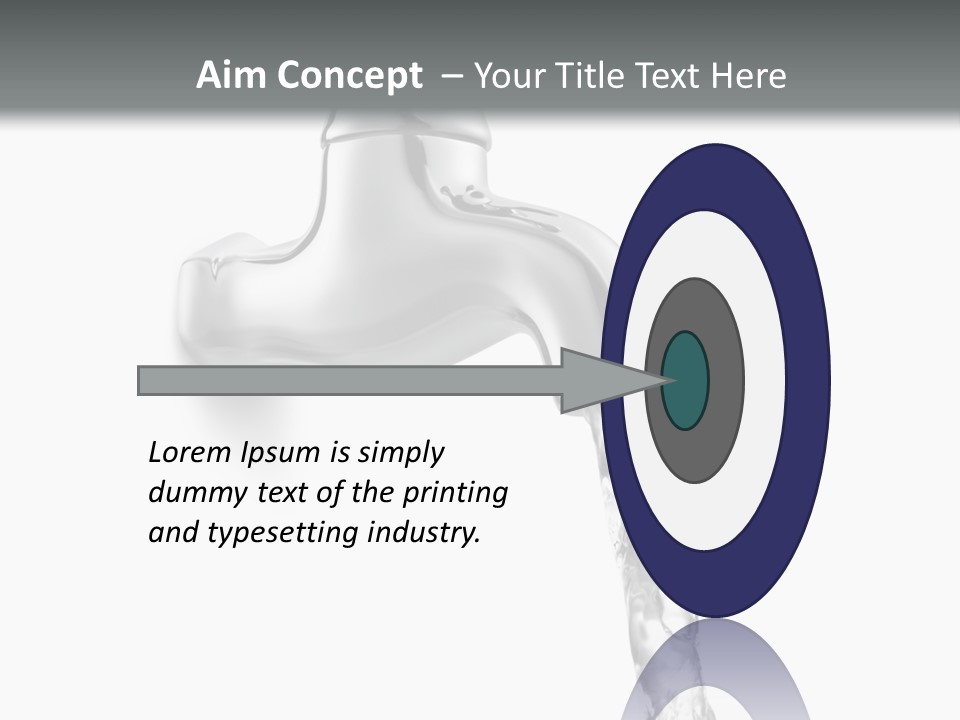 Shiny Metal Tap PowerPoint Template