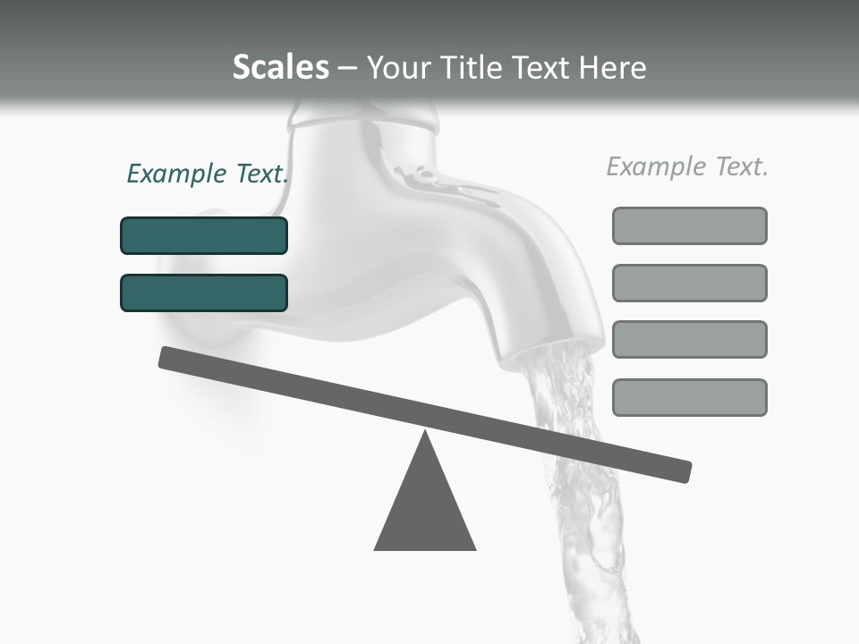 Shiny Metal Tap PowerPoint Template