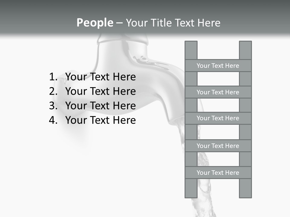 Shiny Metal Tap PowerPoint Template