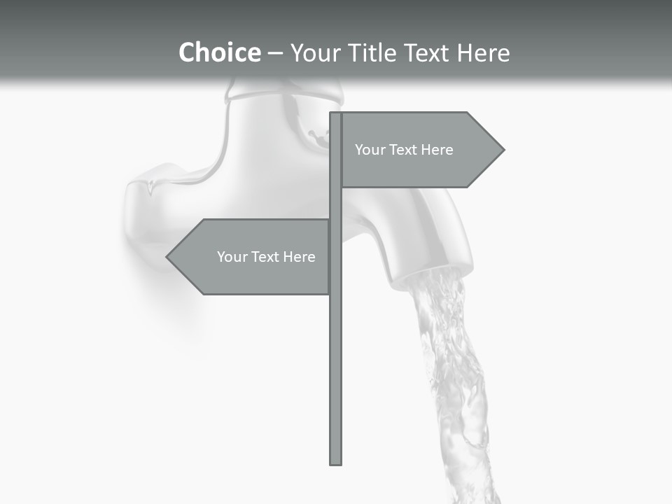 Shiny Metal Tap PowerPoint Template
