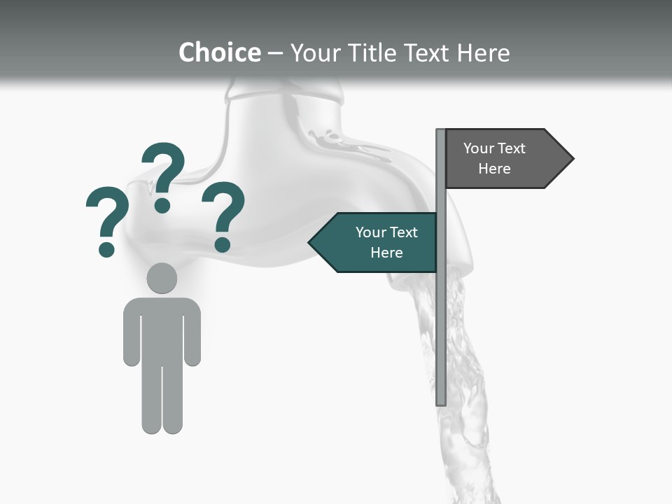 Shiny Metal Tap PowerPoint Template