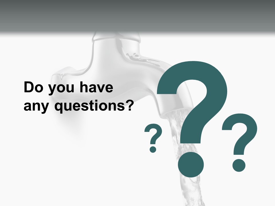 Shiny Metal Tap PowerPoint Template