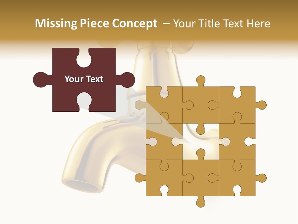 Metal Water Isolated PowerPoint Template