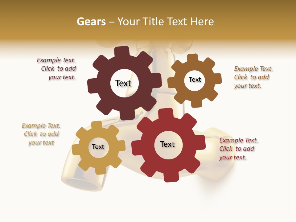 Metal Water Isolated PowerPoint Template