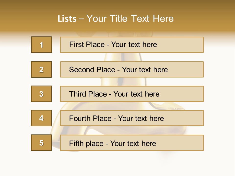 Metal Water Isolated PowerPoint Template