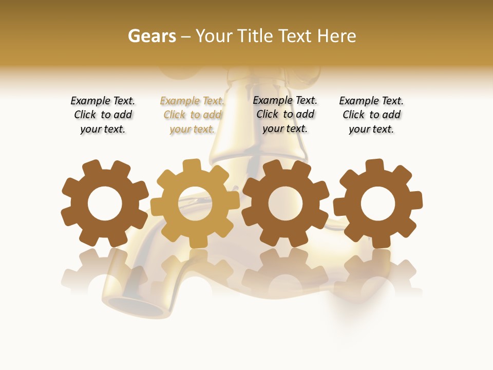 Metal Water Isolated PowerPoint Template