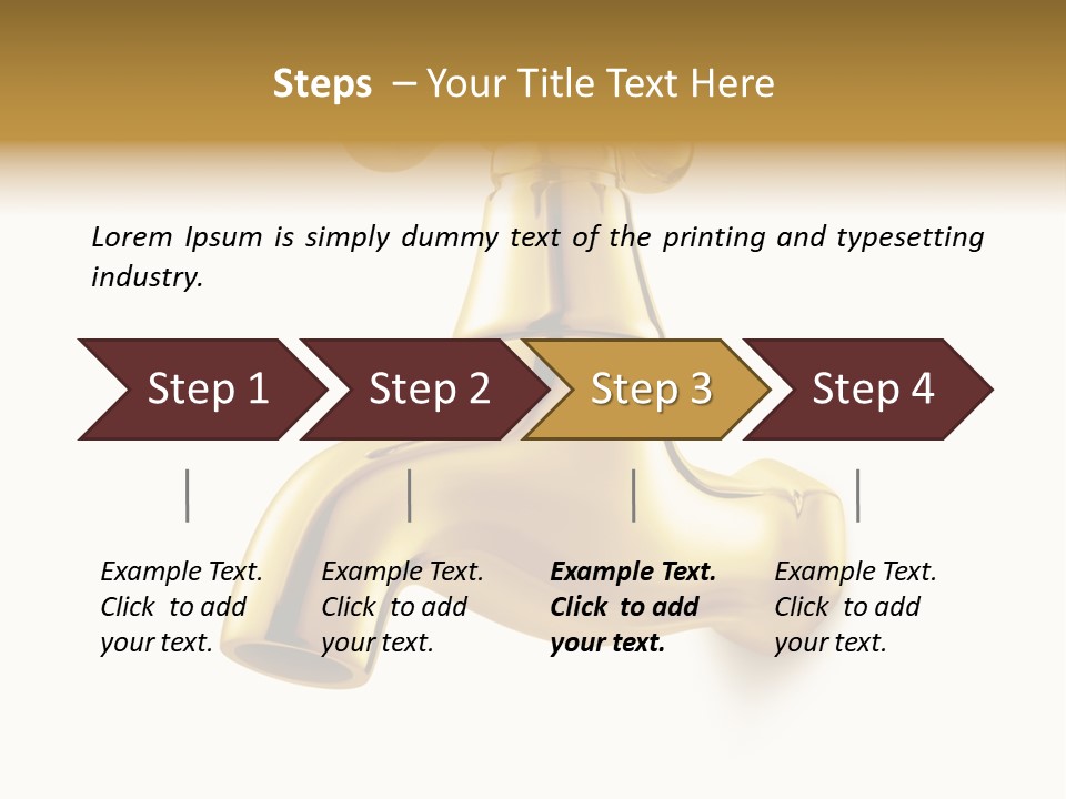 Metal Water Isolated PowerPoint Template