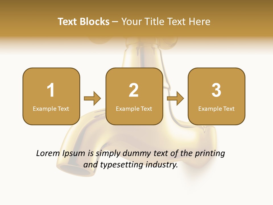 Metal Water Isolated PowerPoint Template