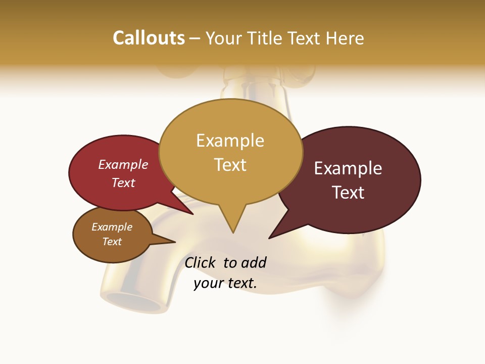 Metal Water Isolated PowerPoint Template