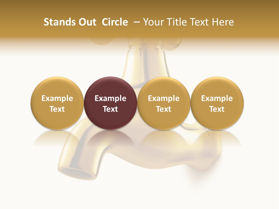 Metal Water Isolated PowerPoint Template