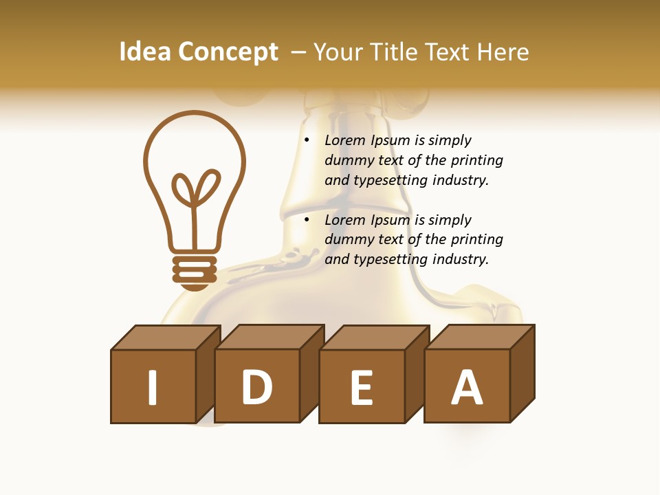 Metal Water Isolated PowerPoint Template