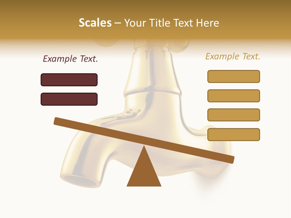 Metal Water Isolated PowerPoint Template