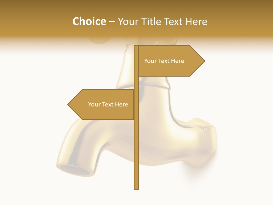 Metal Water Isolated PowerPoint Template