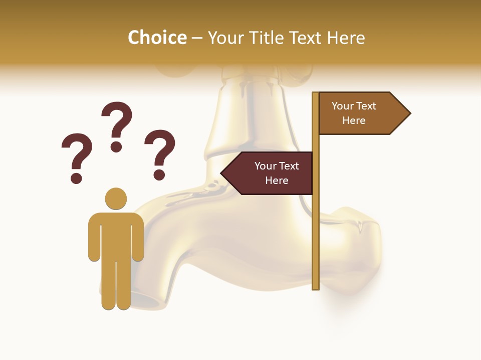 Metal Water Isolated PowerPoint Template