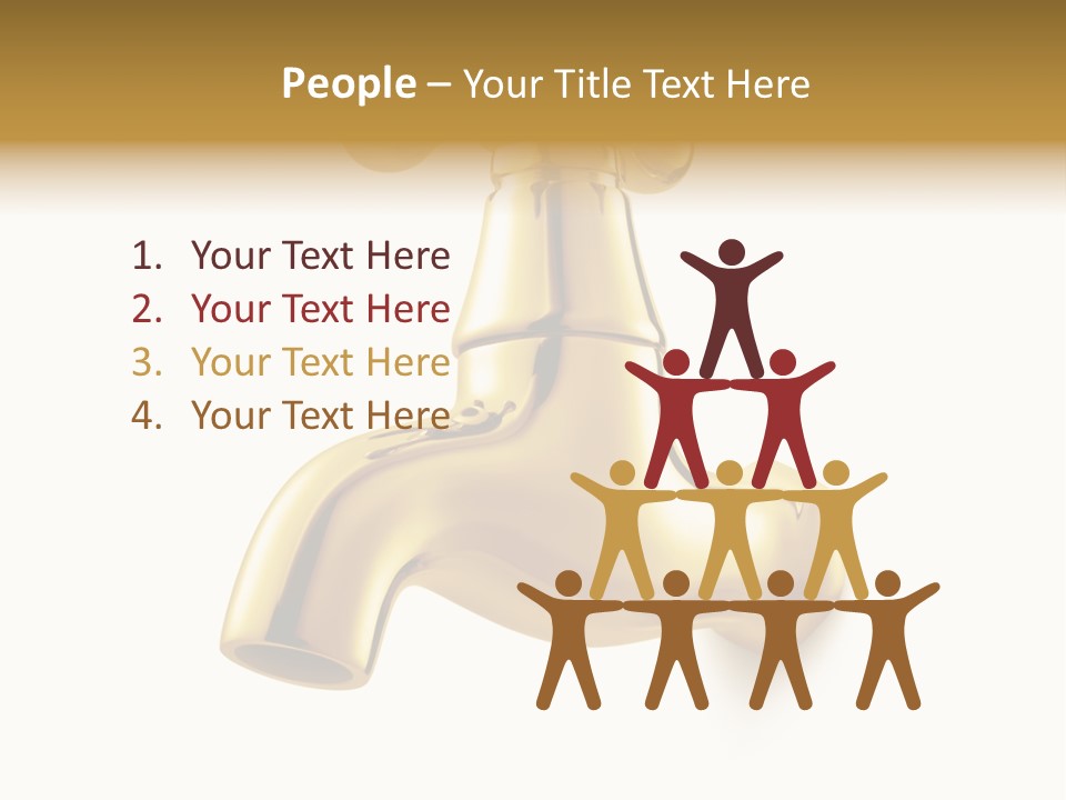 Metal Water Isolated PowerPoint Template