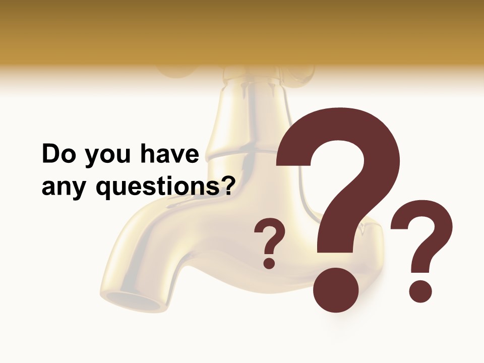 Metal Water Isolated PowerPoint Template