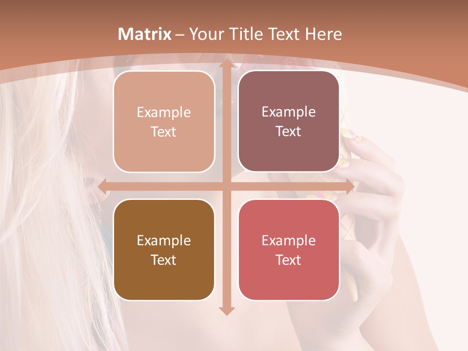 Waist Blond Caucasian PowerPoint Template