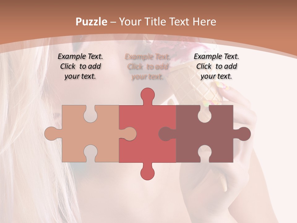 Waist Blond Caucasian PowerPoint Template