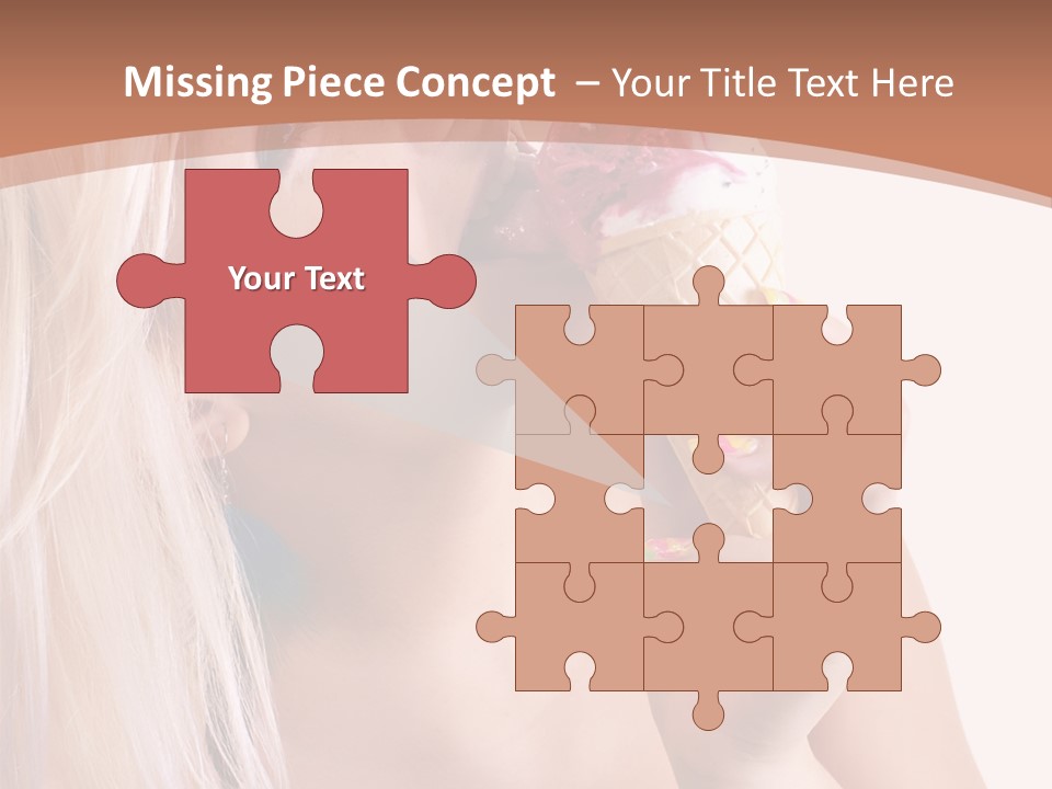 Waist Blond Caucasian PowerPoint Template