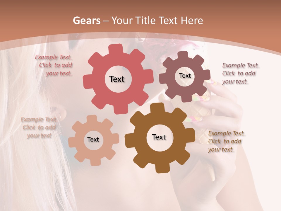 Waist Blond Caucasian PowerPoint Template