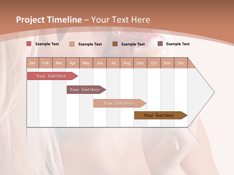 Waist Blond Caucasian PowerPoint Template