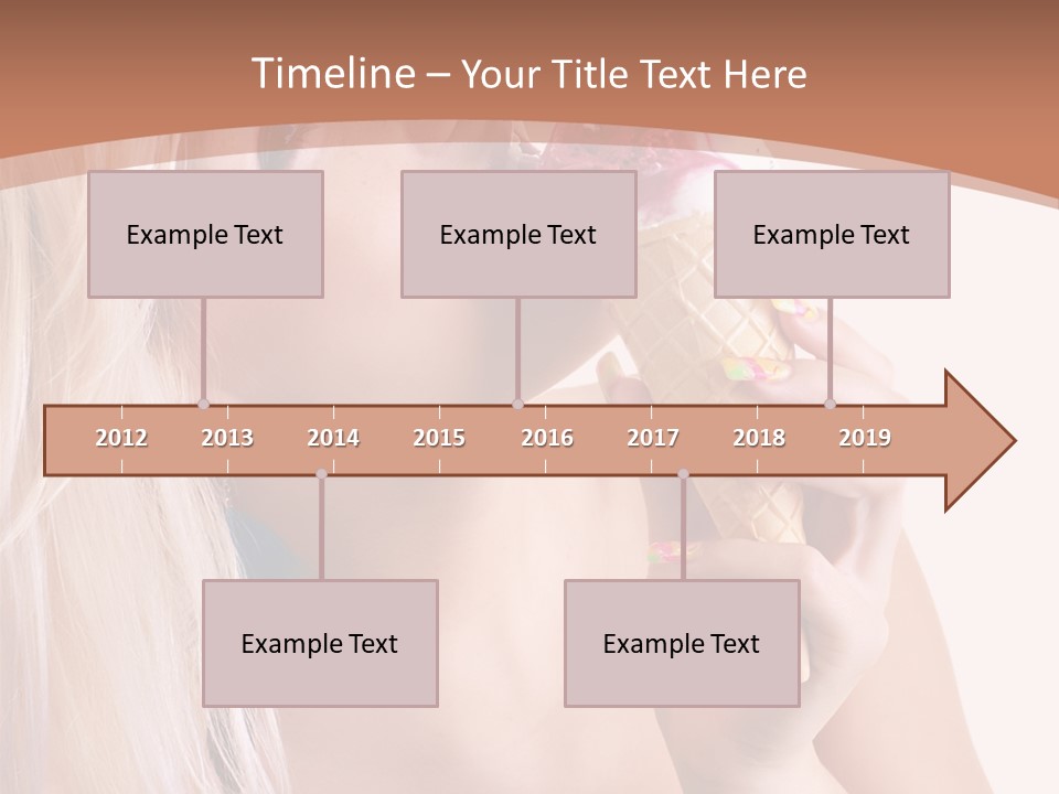 Waist Blond Caucasian PowerPoint Template