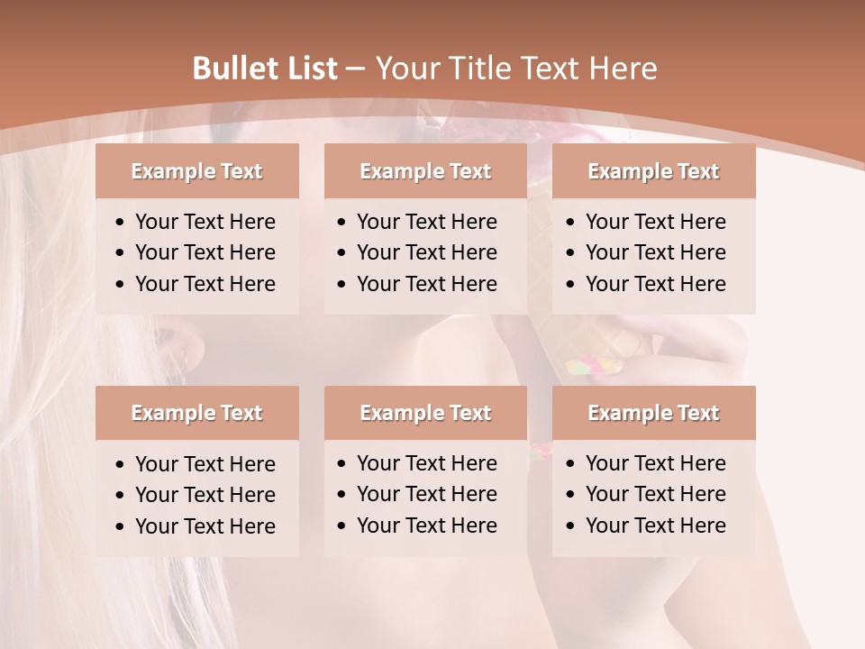 Waist Blond Caucasian PowerPoint Template