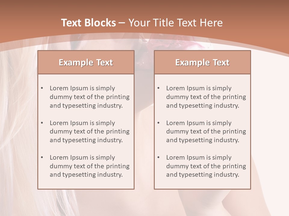 Waist Blond Caucasian PowerPoint Template