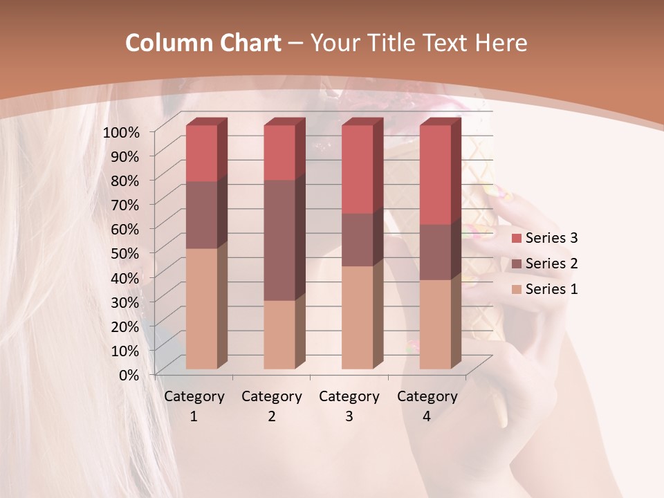 Waist Blond Caucasian PowerPoint Template