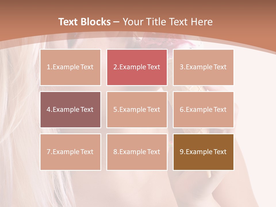 Waist Blond Caucasian PowerPoint Template